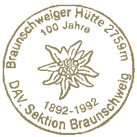 Hüttenstempel Braunschweiger Hütte