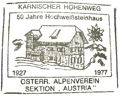 Hüttenstempel Hochweißsteinhaus